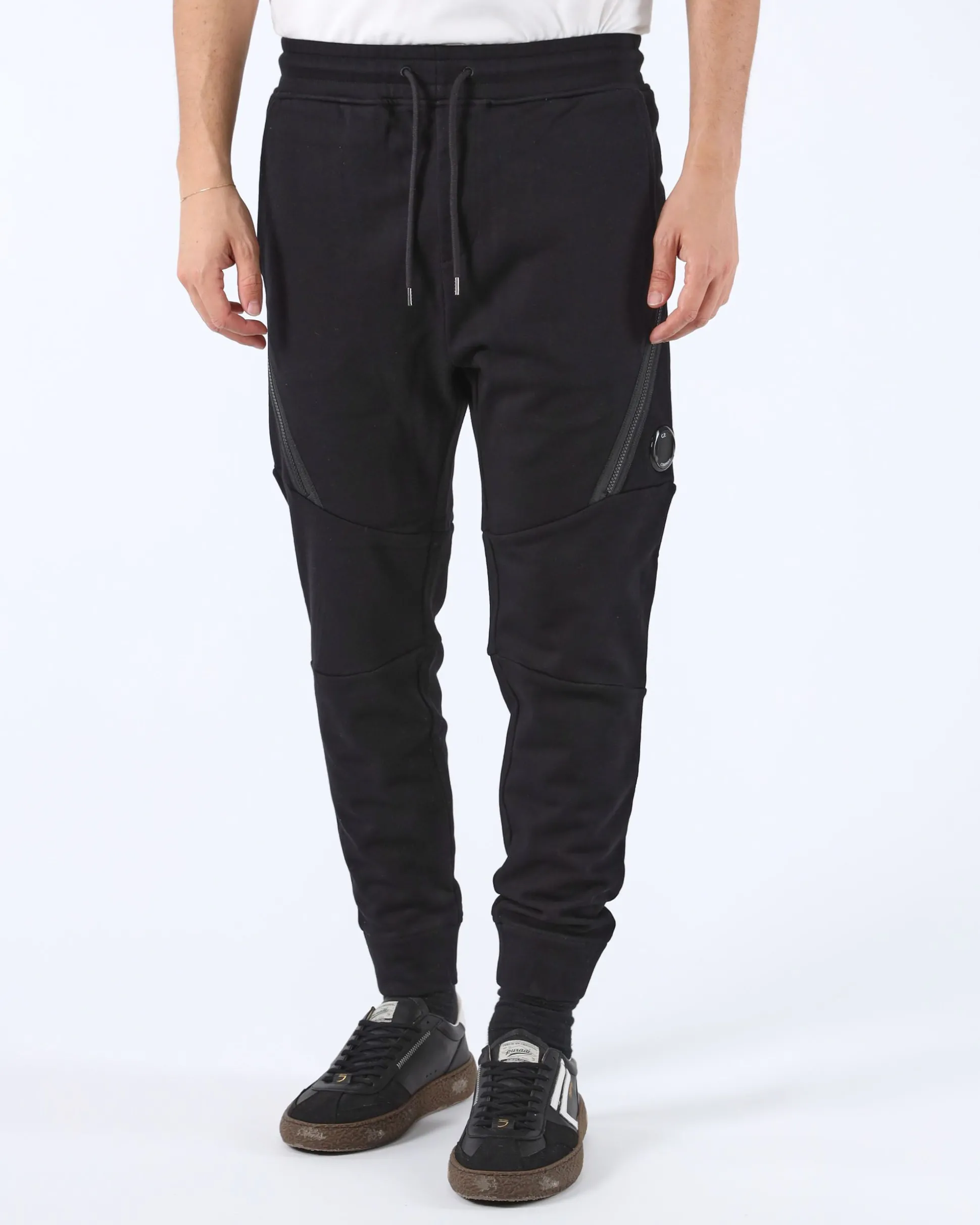 Diagonal Raised Fleece Lens Sweatpants