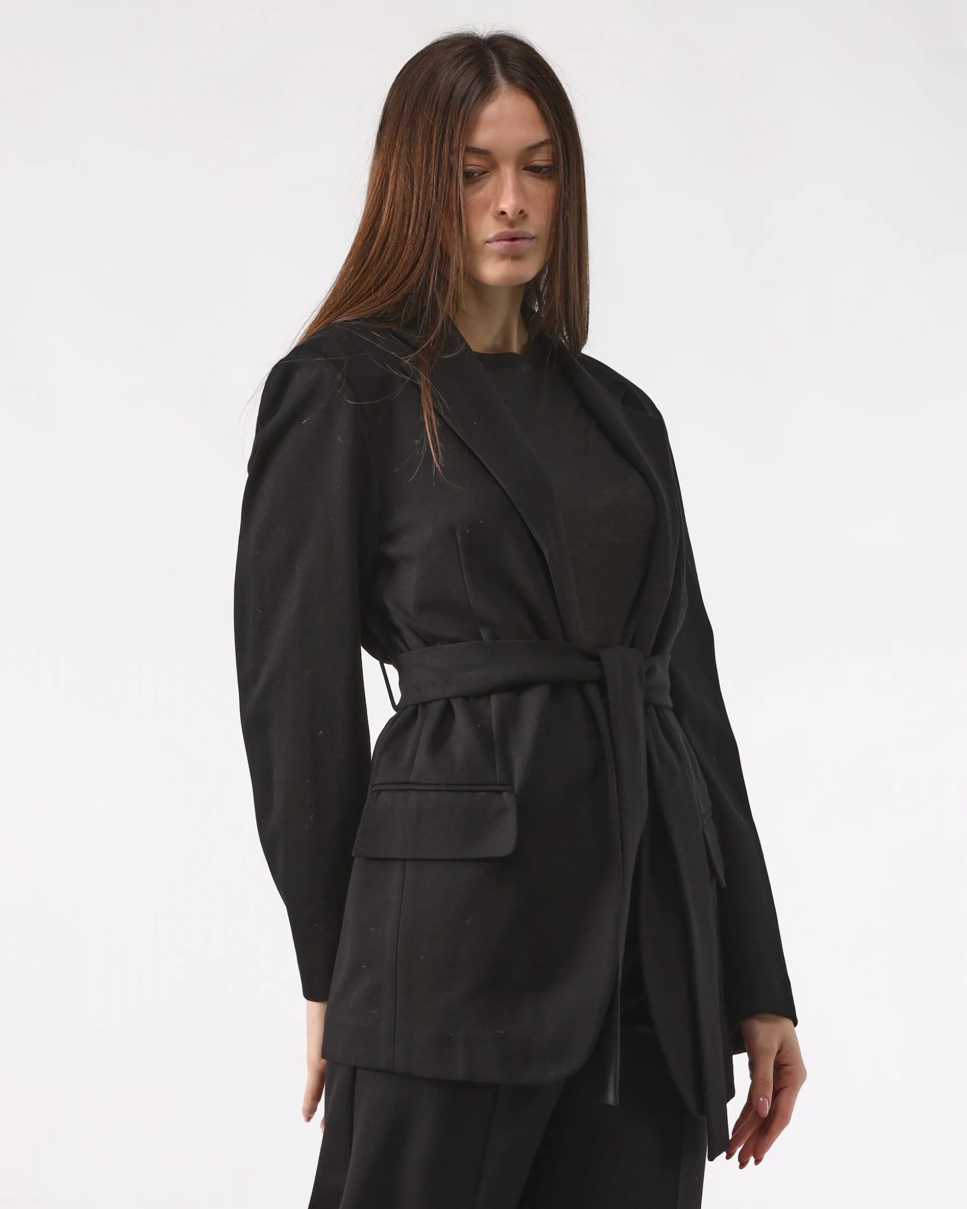 giacca_paris_nera_con_cin_2.webp Giacca Paris Nera con Cintura