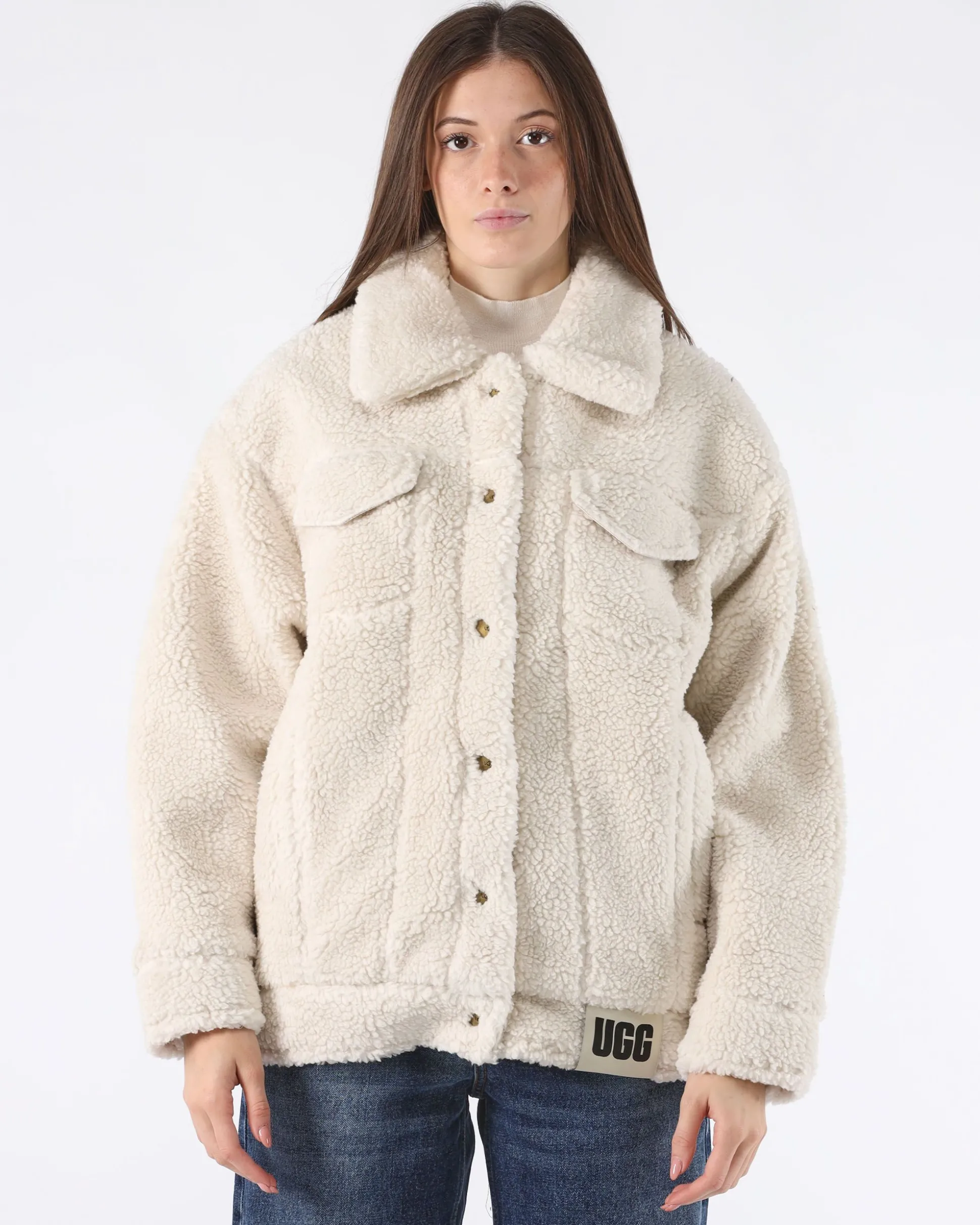 Giubbotto Frankie Sherpa Bianco