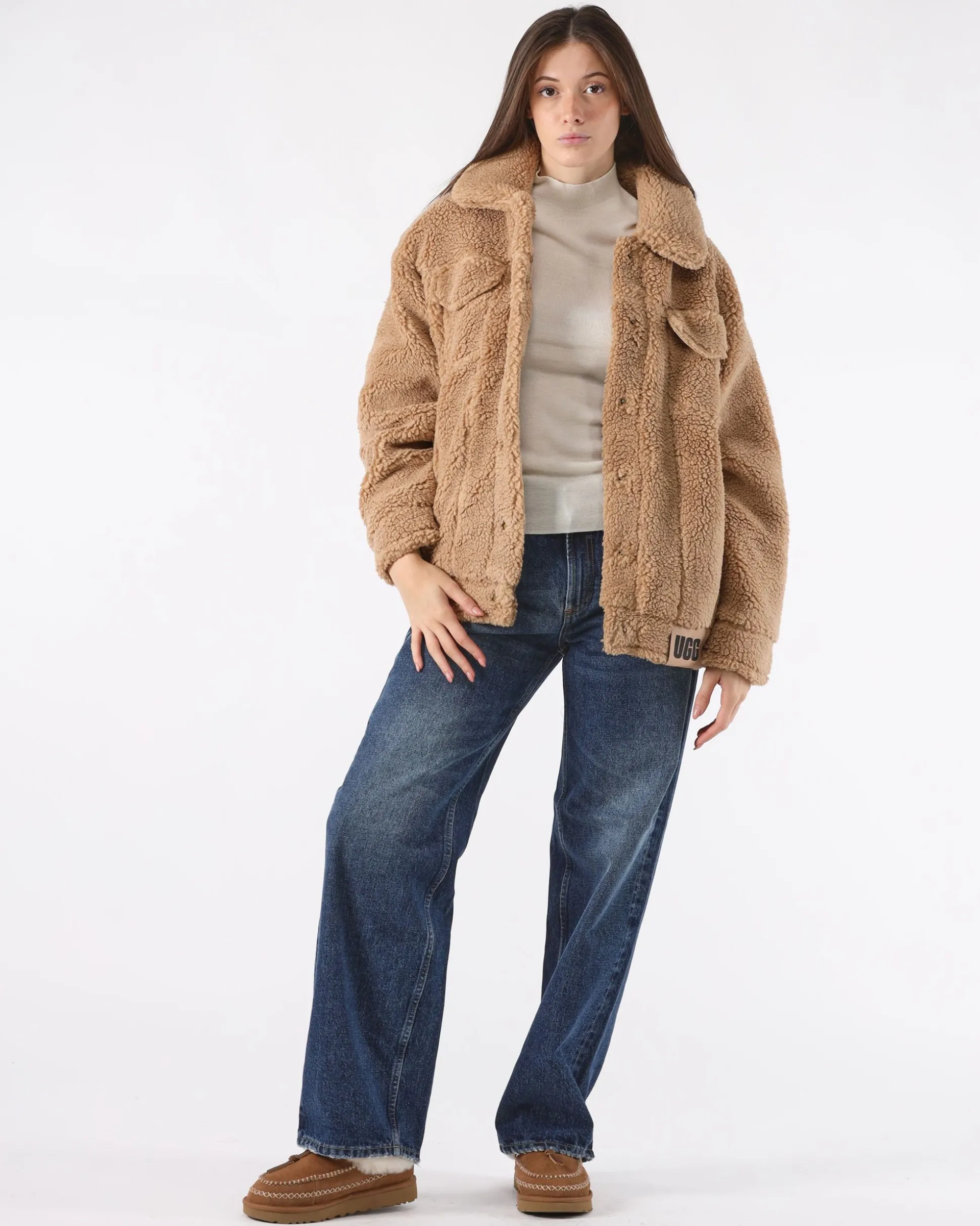 Giubbotto Frankie Sherpa Beige