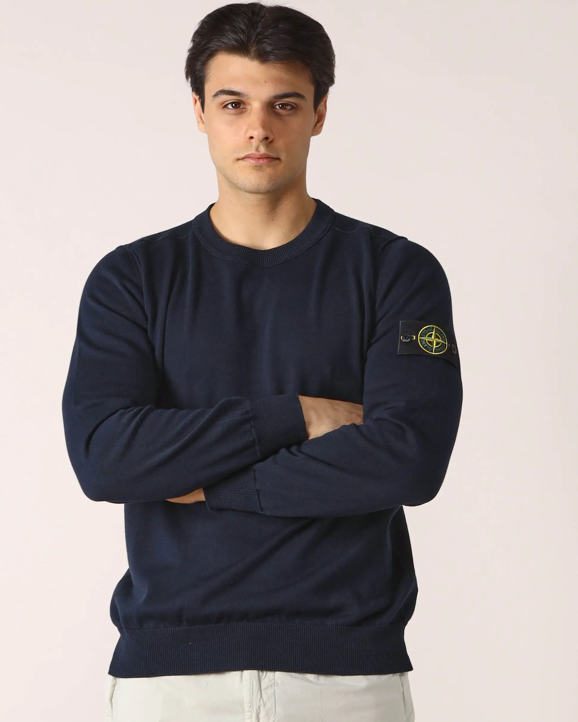 Maglia Girocollo Blu Navy