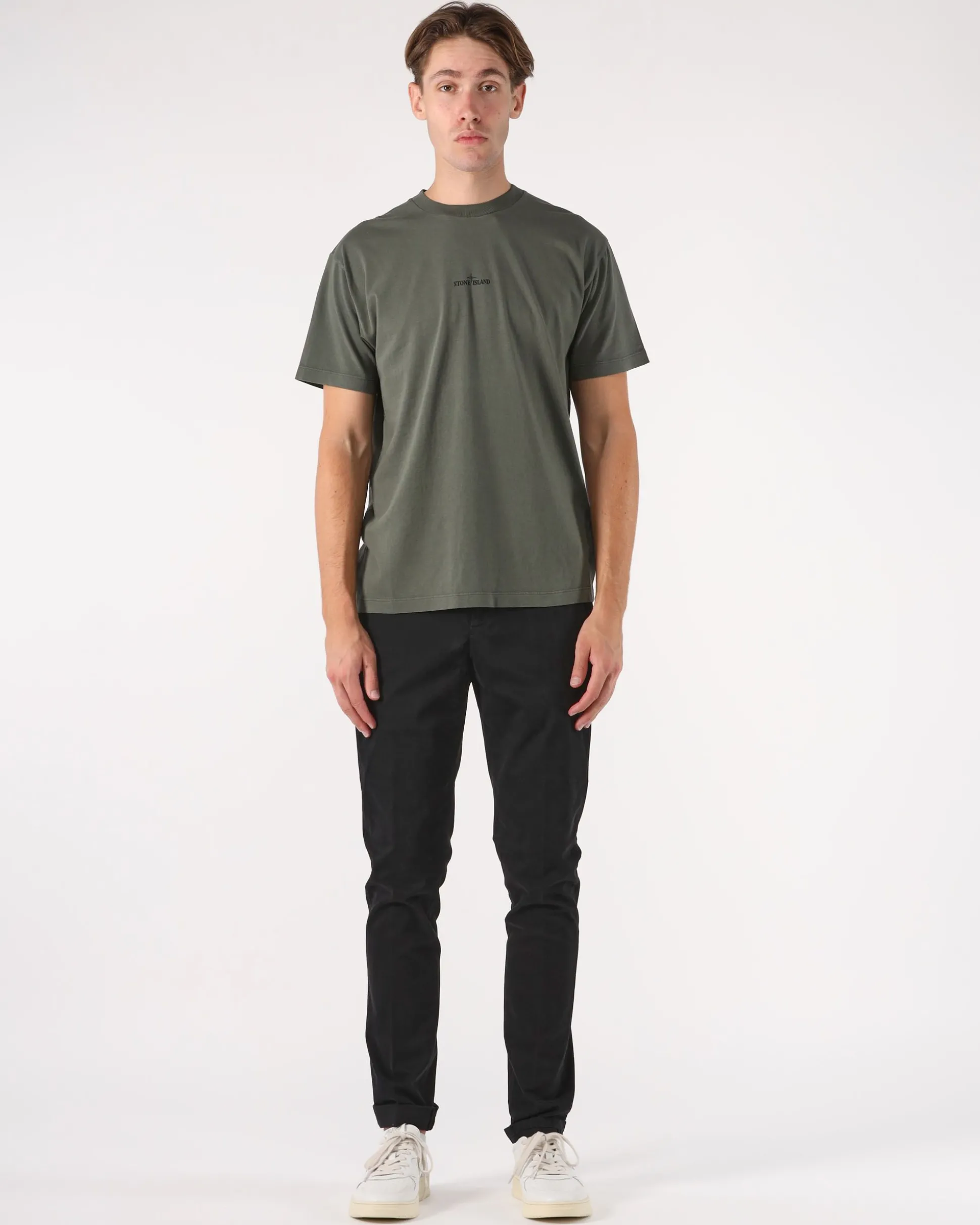 Pantaloni Gaubert slim in gabardina mano calda.