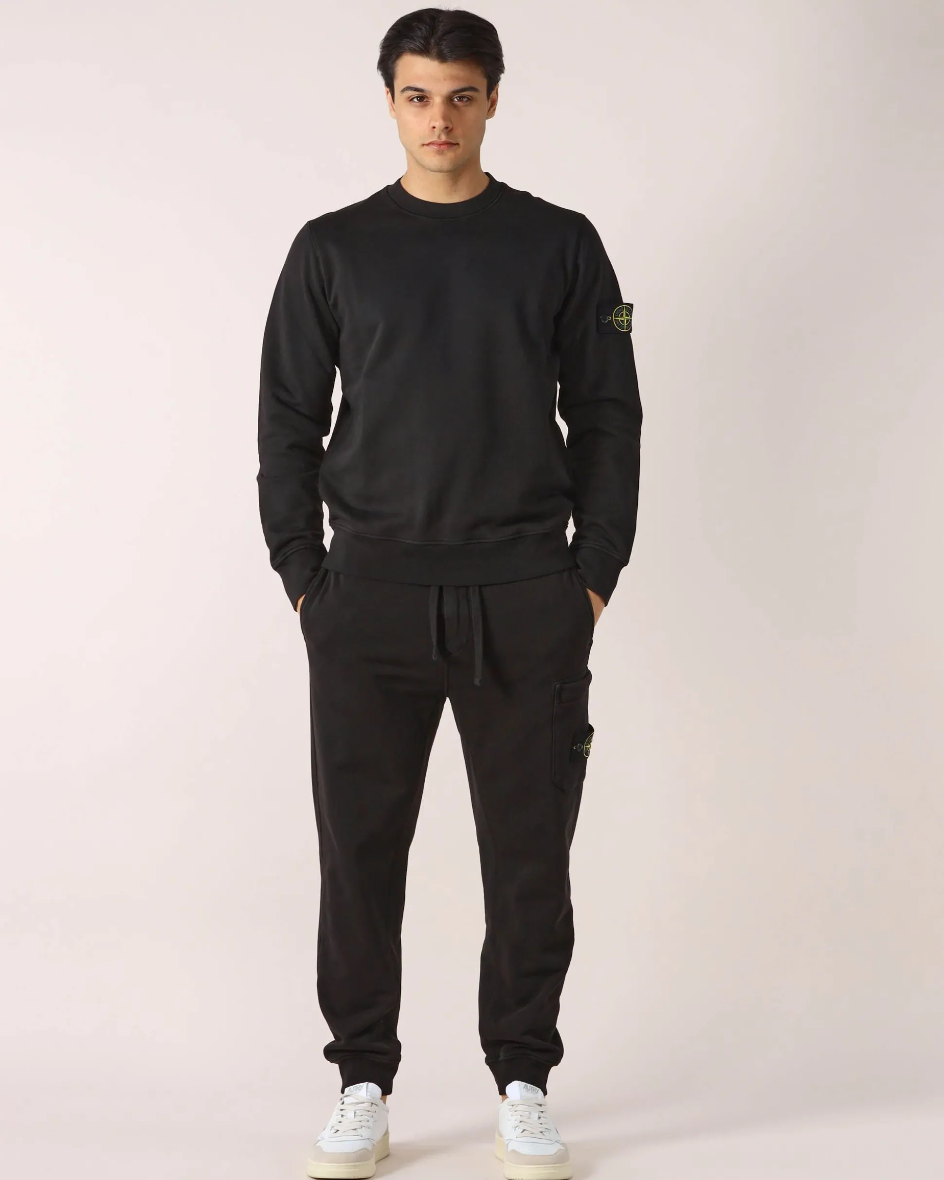 Pantaloni in Felpa Neri